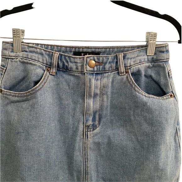 Forever 21 Denim Miniskirt Sz M - Picture 2 of 7